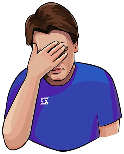🤦‍♂️ Стикер «Денис Гиряев» для Telegram