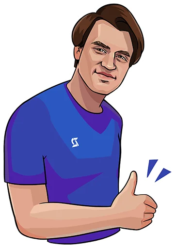 👍 Стикер «Денис Гиряев» для Telegram