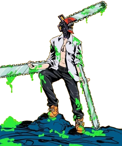 😈 Стикер «Denji Chainsaw Man» для Telegram