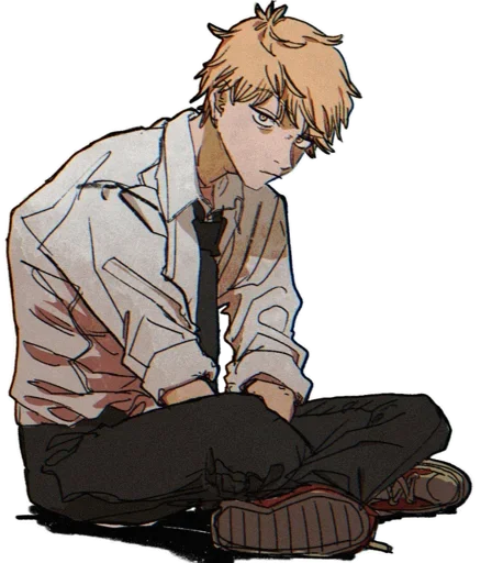 😈 Стикер «Denji Chainsaw Man» для Telegram
