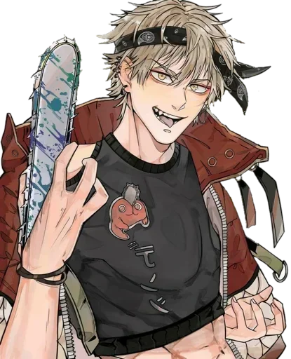 😈 Стикер «Denji Chainsaw Man» для Telegram