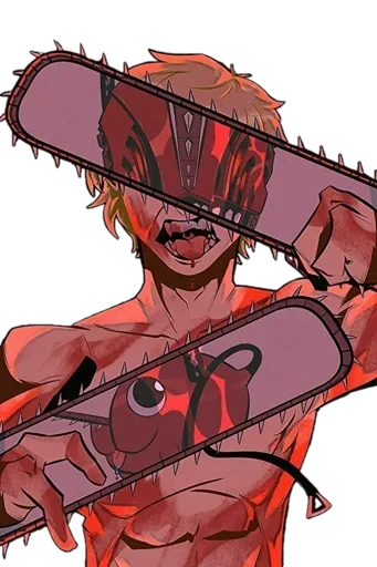 😈 Стикер «Denji Chainsaw Man» для Telegram