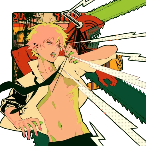 😈 Стикер «Denji Chainsaw Man» для Telegram