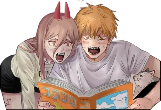 😈 Стикер «Denji Chainsaw Man» для Telegram