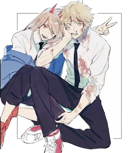 😈 Стикер «Denji Chainsaw Man» для Telegram