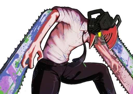 😈 Стикер «Denji Chainsaw Man» для Telegram