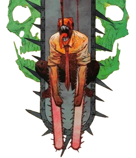😈 Стикер «Denji Chainsaw Man» для Telegram