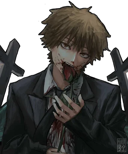 😈 Стикер «Denji Chainsaw Man» для Telegram