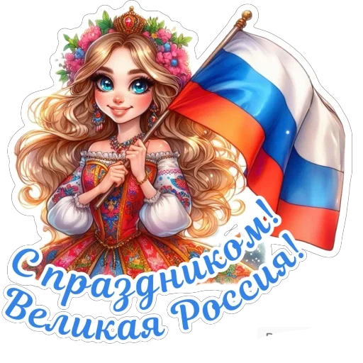 🇷🇺 Стикер «День России» для Telegram
