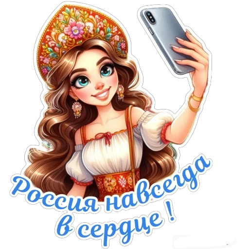 🤳 Стикер «День России» для Telegram