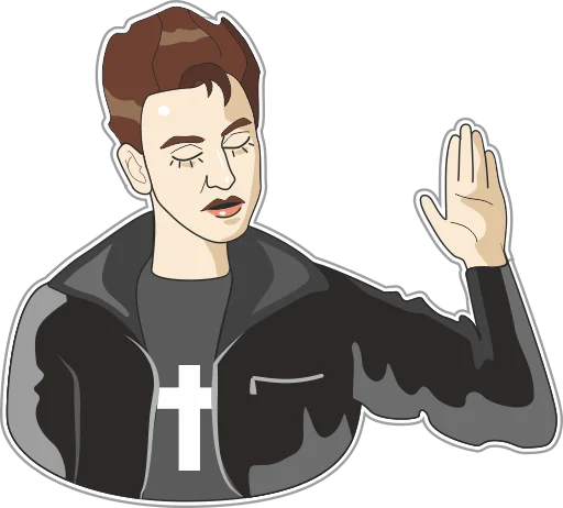 🖐 Стикер «Depeche Mode Stickers» для Telegram