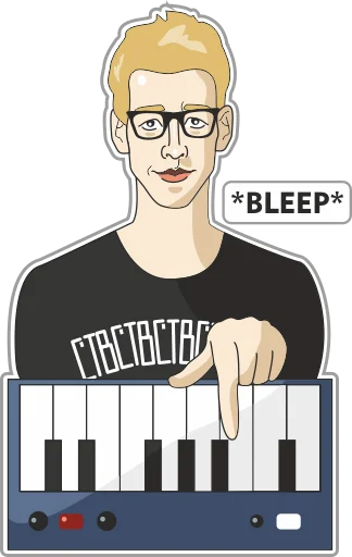 🎹 Стикер «Depeche Mode Stickers» для Telegram