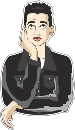 😔 Стикер «Depeche Mode Stickers» для Telegram