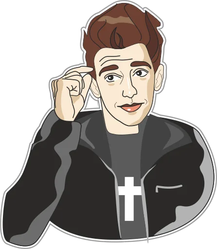 😟 Стикер «Depeche Mode Stickers» для Telegram