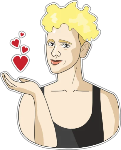 ❤️ Стикер «Depeche Mode Stickers» для Telegram
