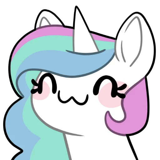 😺 Стикер «Derp Celestia» для Telegram