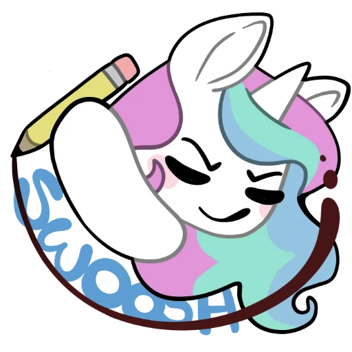 ✏️ Стикер «Derp Celestia» для Telegram