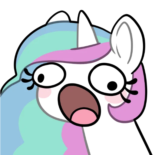 🅰️ Стикер «Derp Celestia» для Telegram