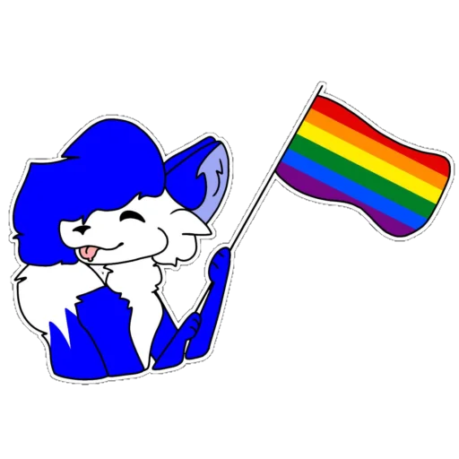 🏳️‍🌈 Стикер «Dery The Fox» для Telegram