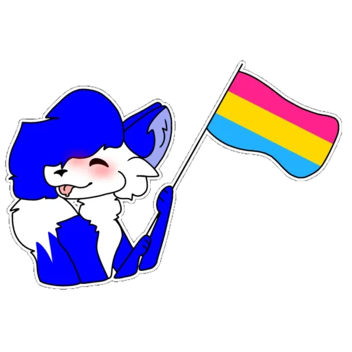 🏳️‍🌈 Стикер «Dery The Fox» для Telegram