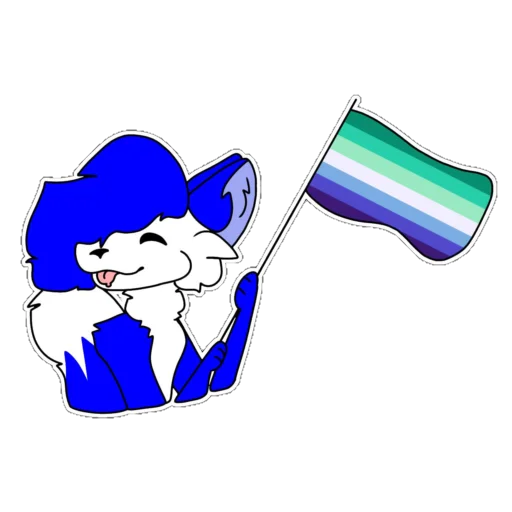 🏳️‍🌈 Стикер «Dery The Fox» для Telegram