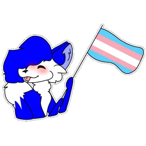 🏳️‍⚧️ Стикер «Dery The Fox» для Telegram