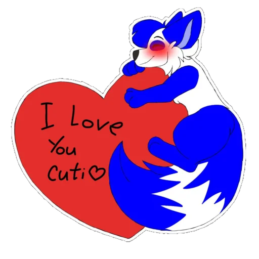 ❤️ Стикер «Dery The Fox» для Telegram