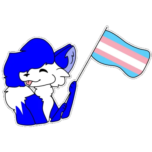 🏳️‍⚧️ Стикер «Dery The Fox» для Telegram