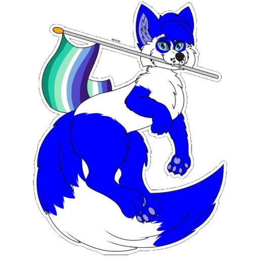 🏳️‍🌈 Стикер «Dery The Fox» для Telegram