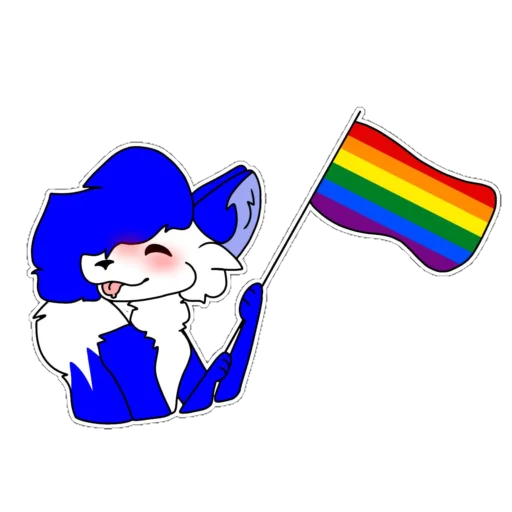 🏳️‍🌈 Стикер «Dery The Fox» для Telegram