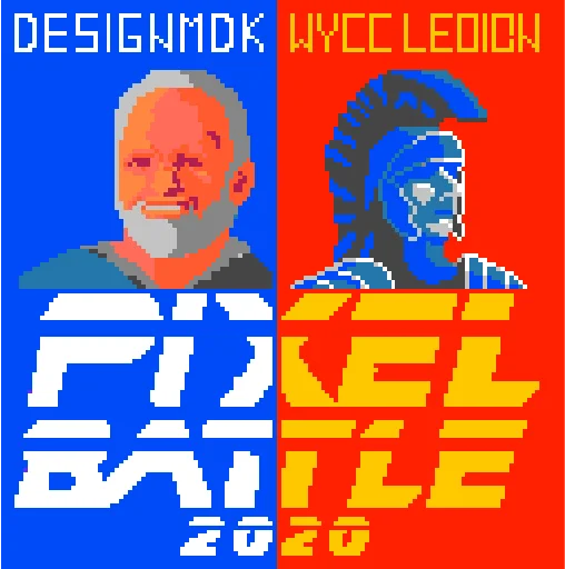 👊 Стикер «Десигн Pixel Battle» для Telegram