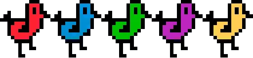 🐦 Стикер «Десигн Pixel Battle» для Telegram