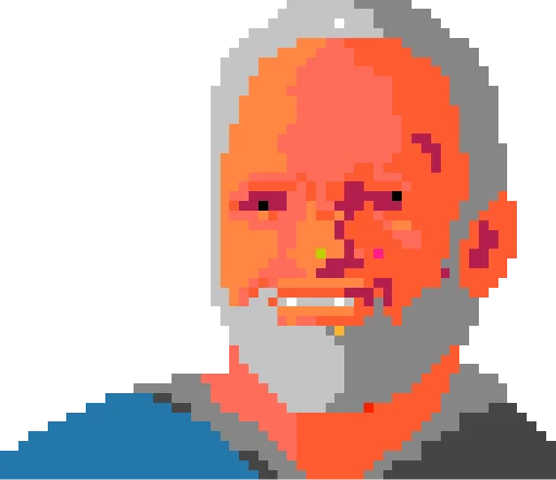 🤪 Стикер «Десигн Pixel Battle» для Telegram