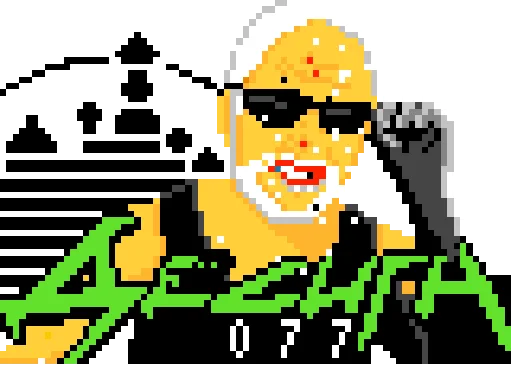 😎 Стикер «Десигн Pixel Battle» для Telegram