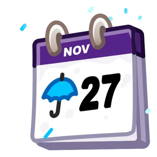 🗓 Эмодзи «Desk Calendar» для Telegram
