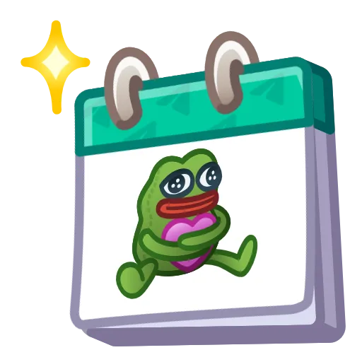 🗓 Эмодзи «Desk Calendar» для Telegram