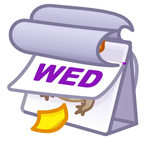 🗓 Эмодзи «Desk Calendar» для Telegram