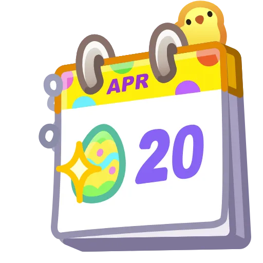🗓 Эмодзи «Desk Calendar» для Telegram