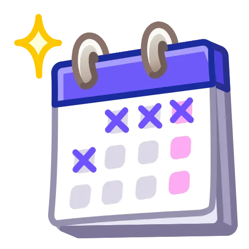 🗓 Эмодзи «Desk Calendar» для Telegram