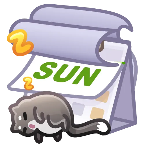 🗓 Эмодзи «Desk Calendar» для Telegram