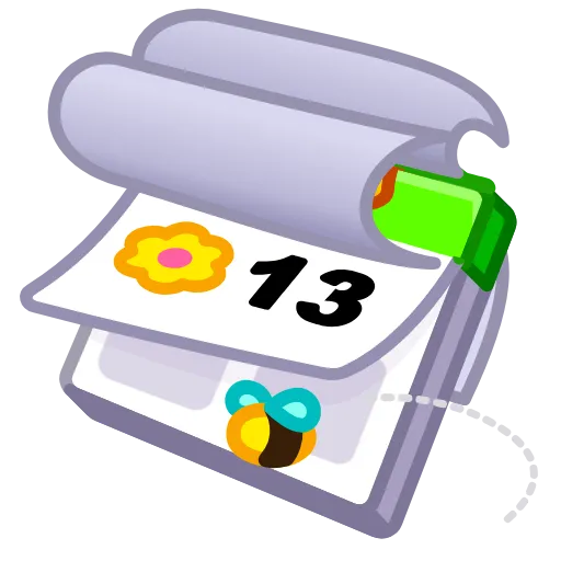 🗓 Эмодзи «Desk Calendar» для Telegram