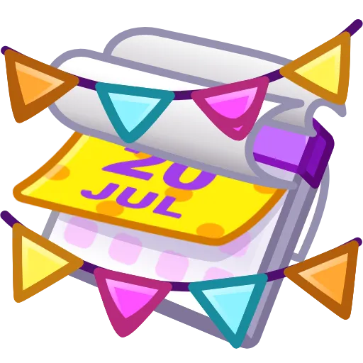 🗓 Эмодзи «Desk Calendar» для Telegram