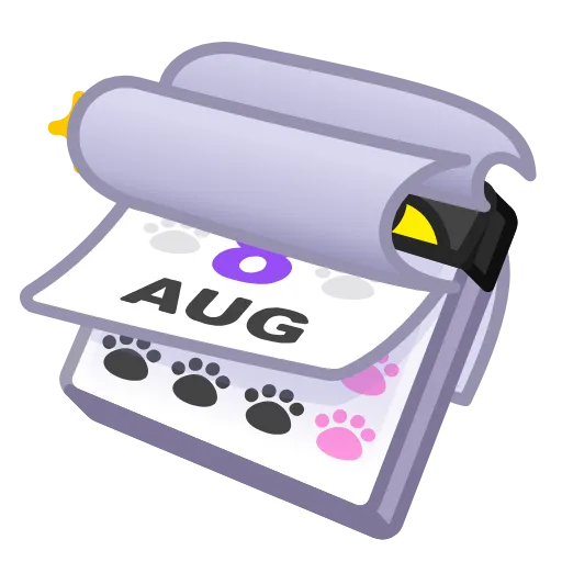 🗓 Эмодзи «Desk Calendar» для Telegram