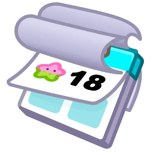 🗓 Эмодзи «Desk Calendar» для Telegram