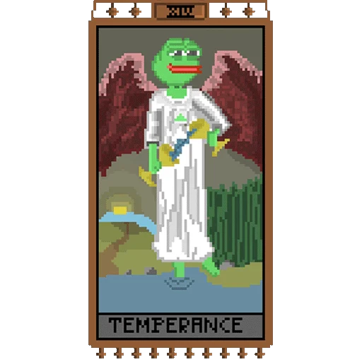 👼 Стикер «Таро Pepes» для Telegram