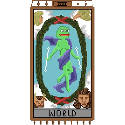 🌍 Стикер «Таро Pepes» для Telegram