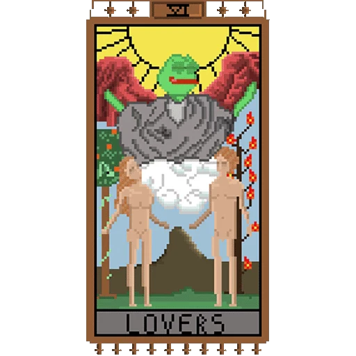 🥰 Стикер «Таро Pepes» для Telegram