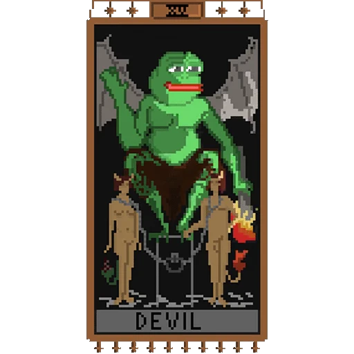😈 Стикер «Таро Pepes» для Telegram