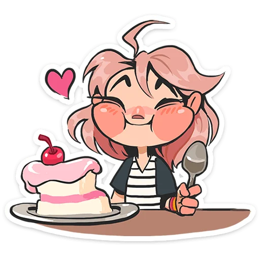 🍰 Стикер «Детектив Энни» для Telegram