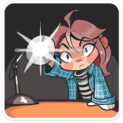 😠 Стикер «Детектив Энни» для Telegram
